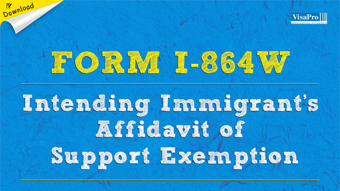 uscis form i 864w intending immigrants affidavit of support form i 864w