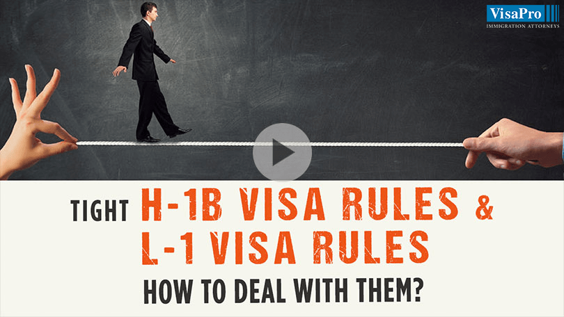 How To Deal With New L1 Visa Rules And H1B Visa Rules 2015?