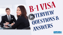B1 Business Visa Interview Questions And Answers For USA.