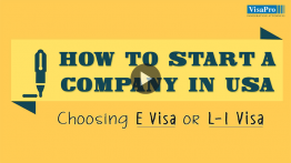 Opening A Company In USA Using E Visa or L1 Visa.