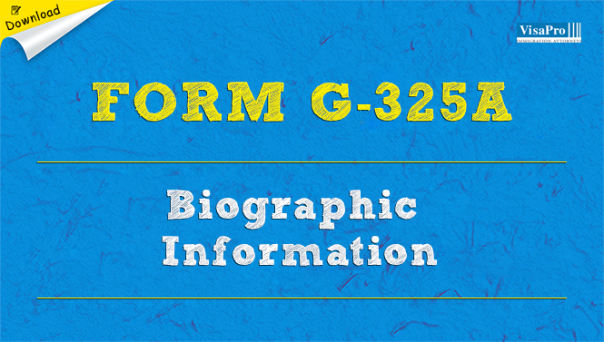 USCIS Form G-325A Biographic Information: Free Download
