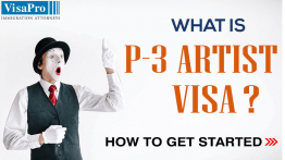 P3 Artist Visa Eligibility And Filing Procedures.