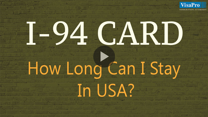 What Is An I-94 Card And How Long Can I Stay In US?