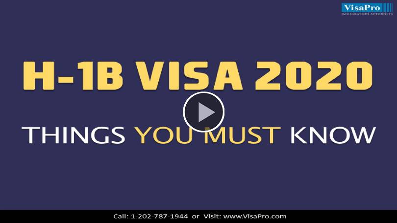 Find Out When H1B Visa Process Starts For 2020.