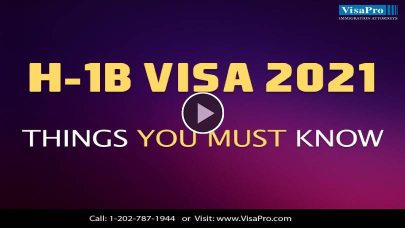 Find Out When H1B Visa Process Starts For 2021.