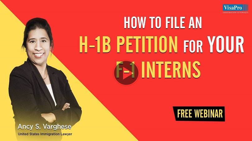 Webinar - H1B Cap Petition For International Students