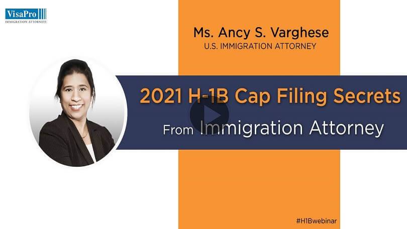 Webinar - H1B Visa USCIS Filing Tips From Immigration Attorney