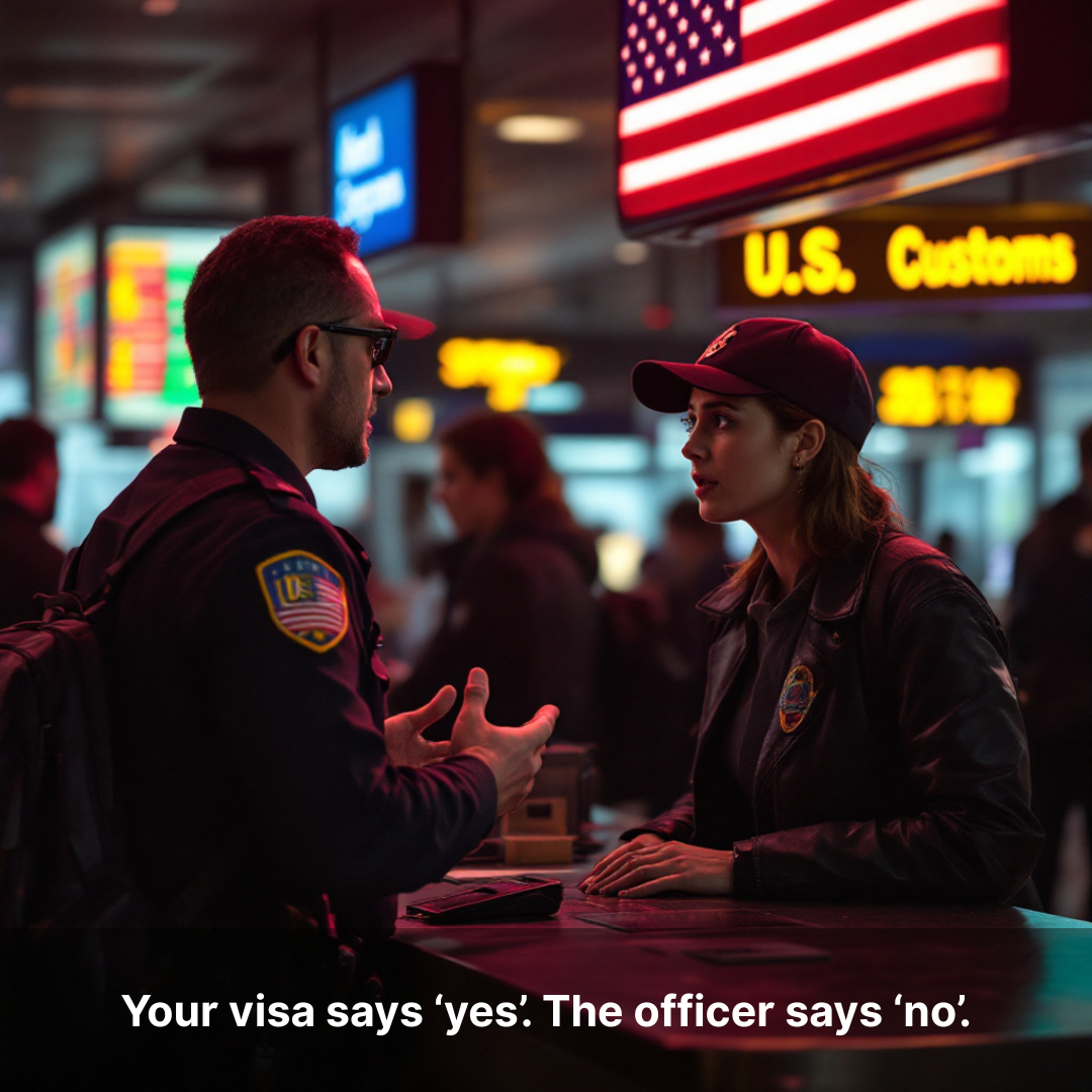 Your Visa Says Yes: The Officer Says No