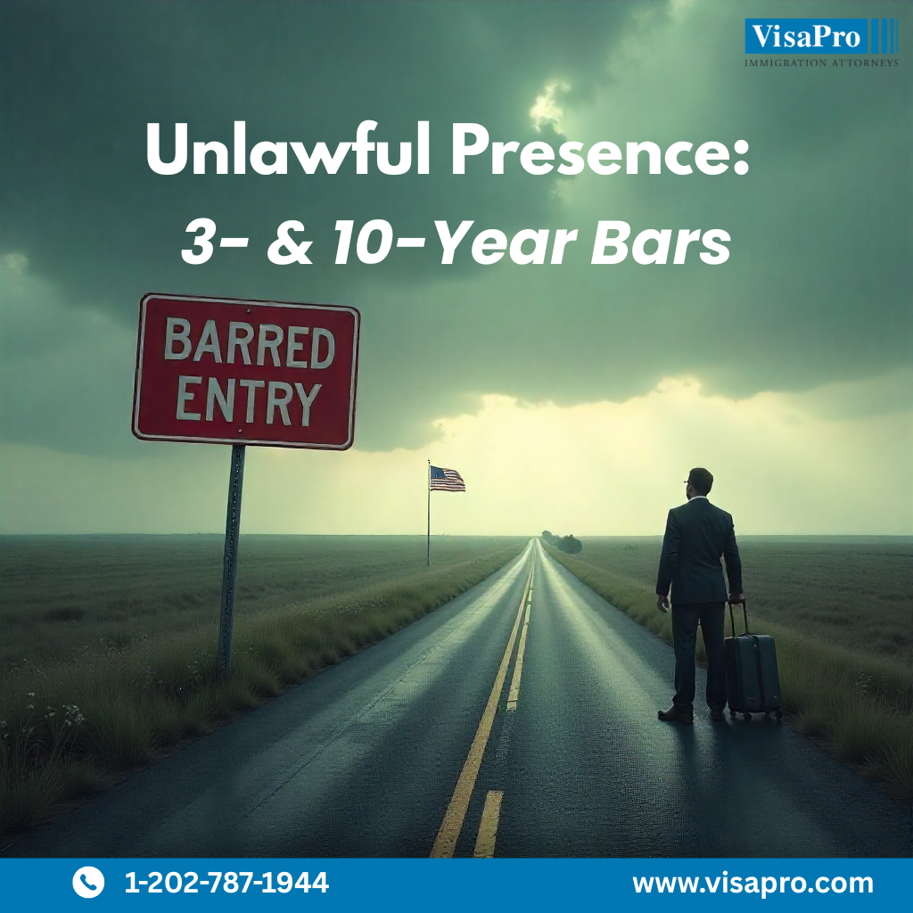 Unlawful presence less than 180 days helps avoid bars