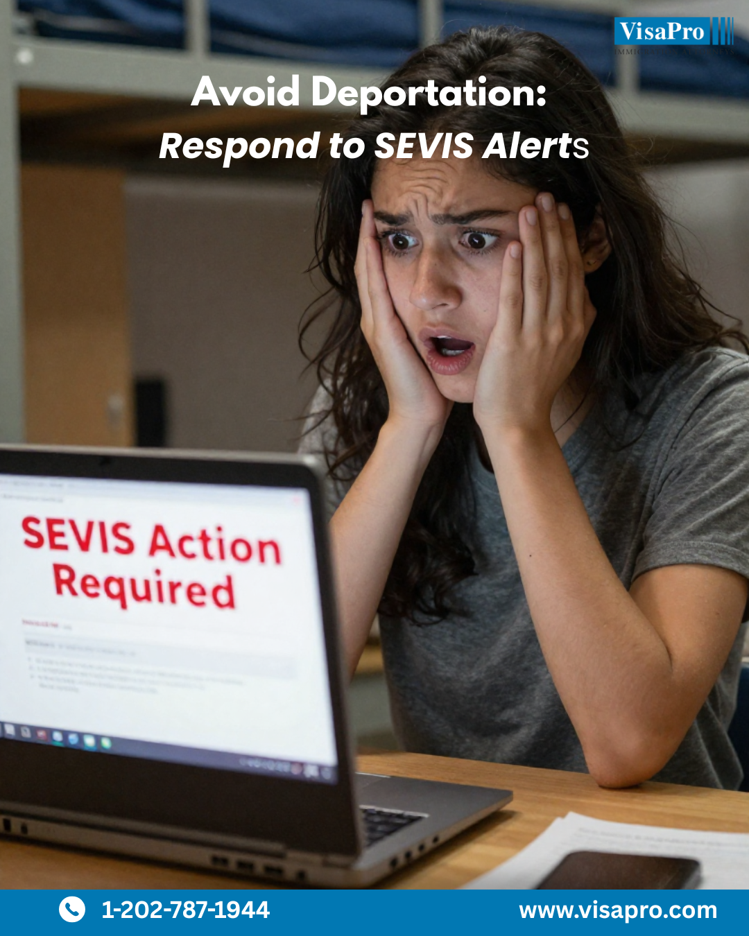 Student visa application denied after one missed email