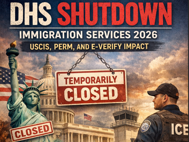 DHS Shutdown Immigration Services 2026: USCIS, PERM, and E-Verify Impact
