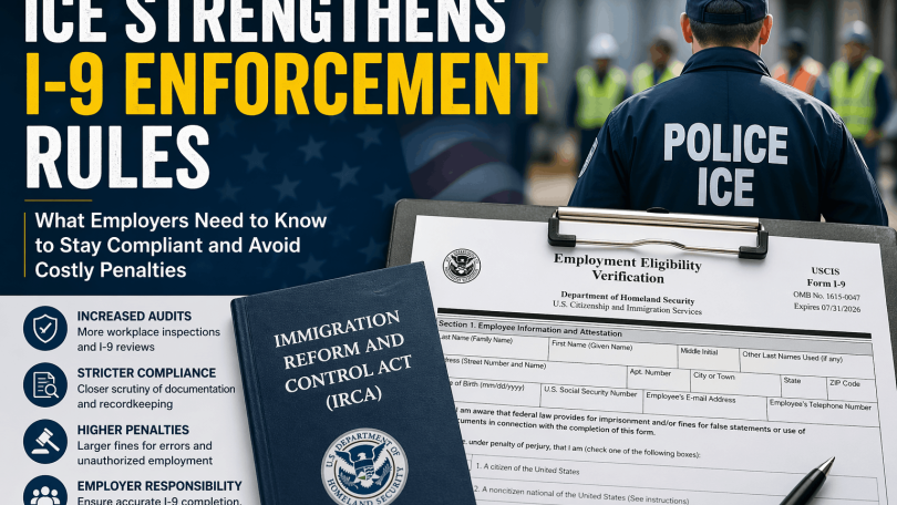 ICE I-9 enforcement rules are tightening in 2026