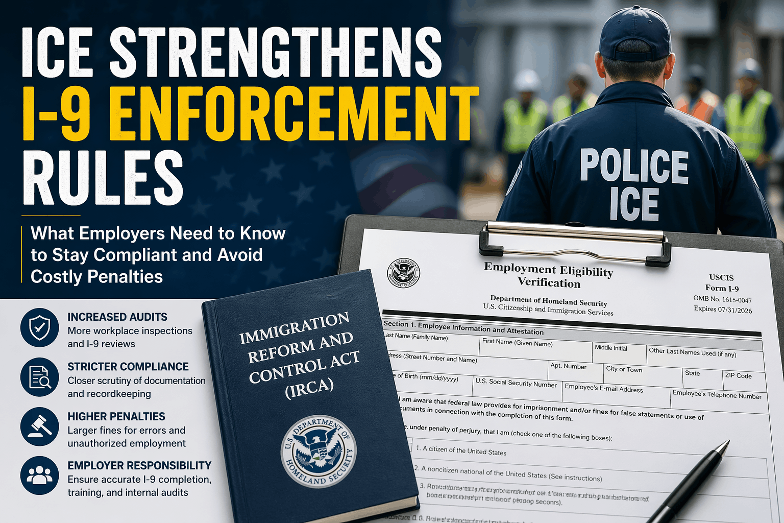 ICE I-9 enforcement rules are tightening in 2026