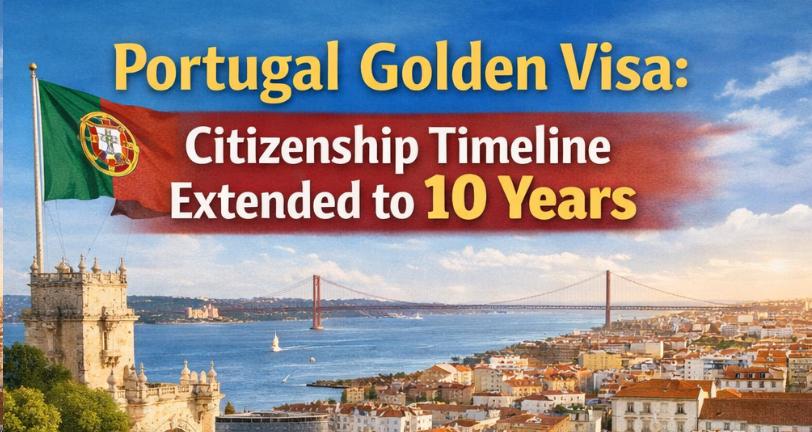 Portugal Golden Visa: Citizenship Timeline Extended to 10 Years